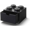 Sertar de birou LEGO 2x2 negru