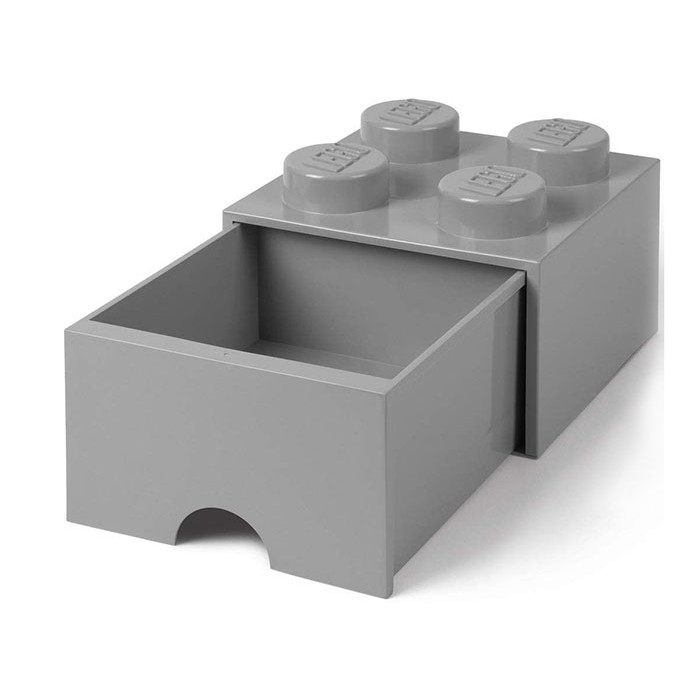 Sertar de birou LEGO 2x2 gri