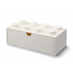 Sertar de birou LEGO 2x4 alb