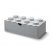 Sertar de birou LEGO 2x4 gri