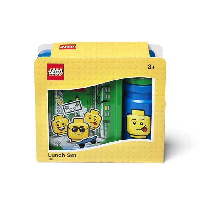 Set pentru pranz Lego Iconic albastru si verde