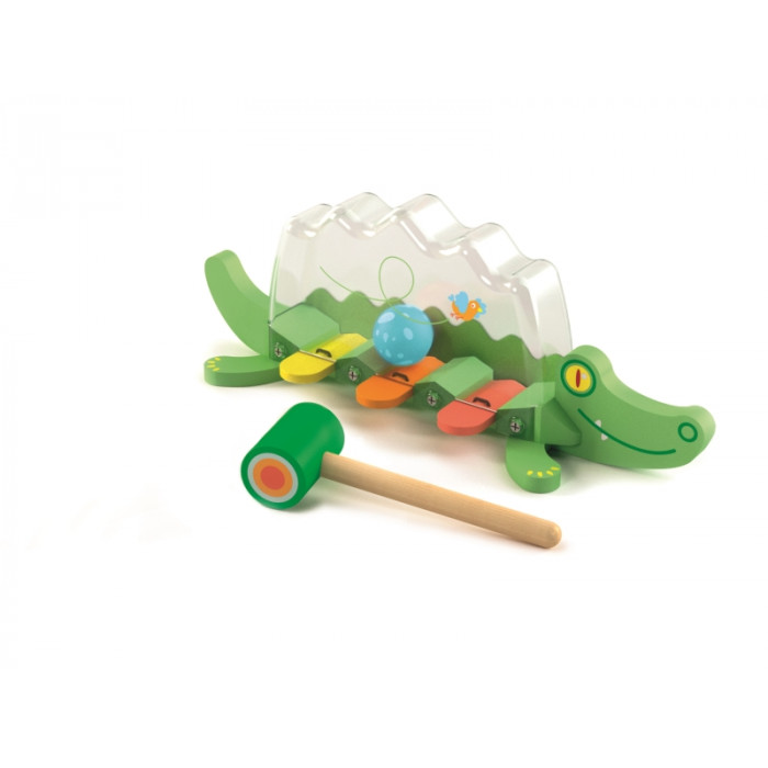 Jucarie bebe Crocodilul jucaus Djeco