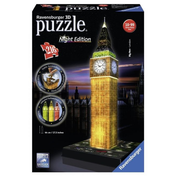 Puzzle 3D Big Ben luminos 216 piese Ravensburger