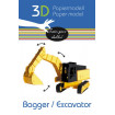 Excavator macheta 3D Fridolin