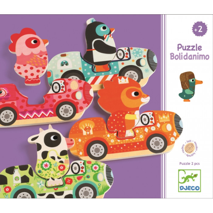 Puzzle interschimbabil vehicule Djeco