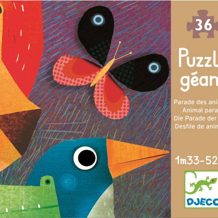 Puzzle gigant parada animalelor Djeco