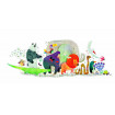 Puzzle gigant parada animalelor Djeco