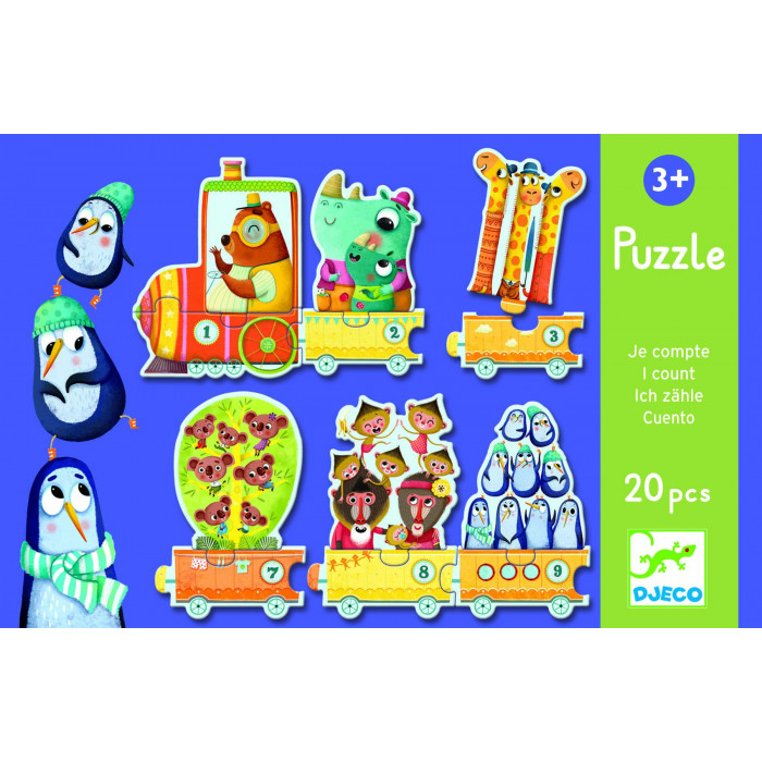 Puzzle tenuletul cu animale Djeco