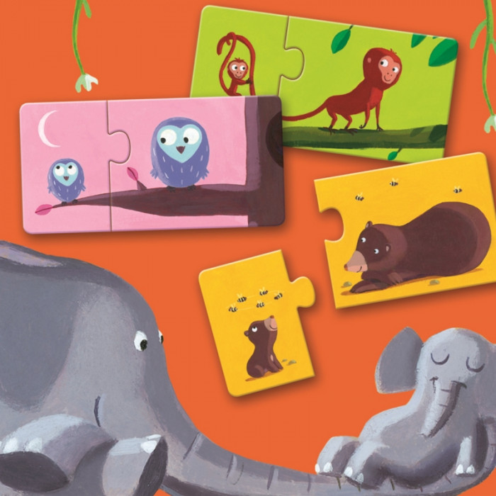 Puzzle duo mama si puiul Djeco