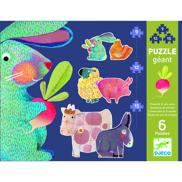 Puzzle gigant animale domestice Djeco