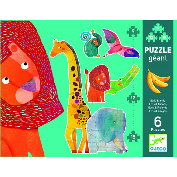 Puzzle gigant animale jungla Djeco