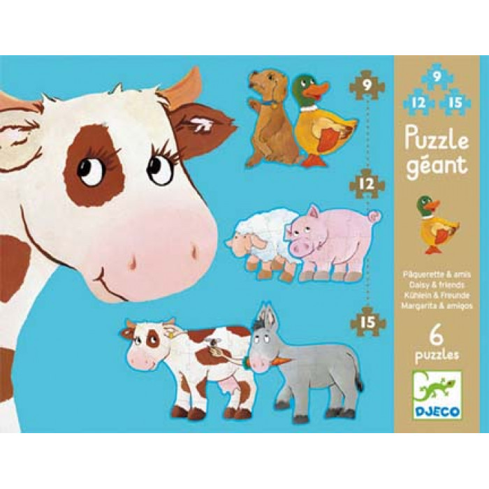 Puzzle gigant animale Djeco