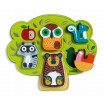 Puzzle lemn cu animale Oski Djeco