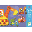 Puzzle duo mobil vehicule Djeco