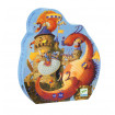 Puzzle cavalerul si dragonul Djeco