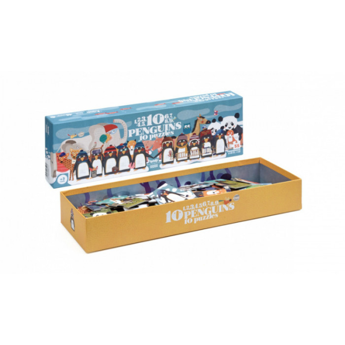 Puzzle progresiv pinguini Londji
