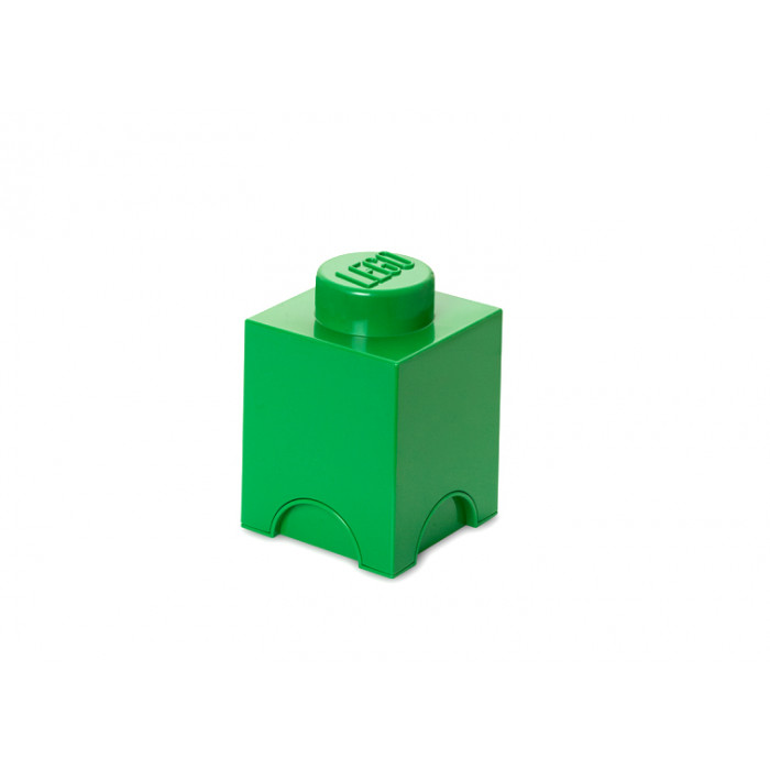 Cutie depozitare Lego 1x1 verde inchis