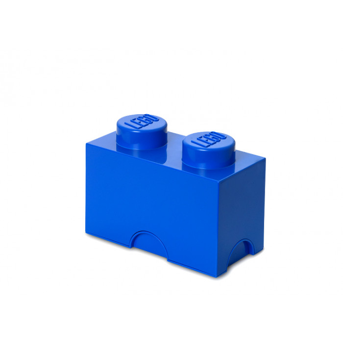 Cutie depozitare Lego 1x2 albastru inchis