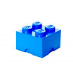 Cutie depozitare Lego 2x2 albastru inchis