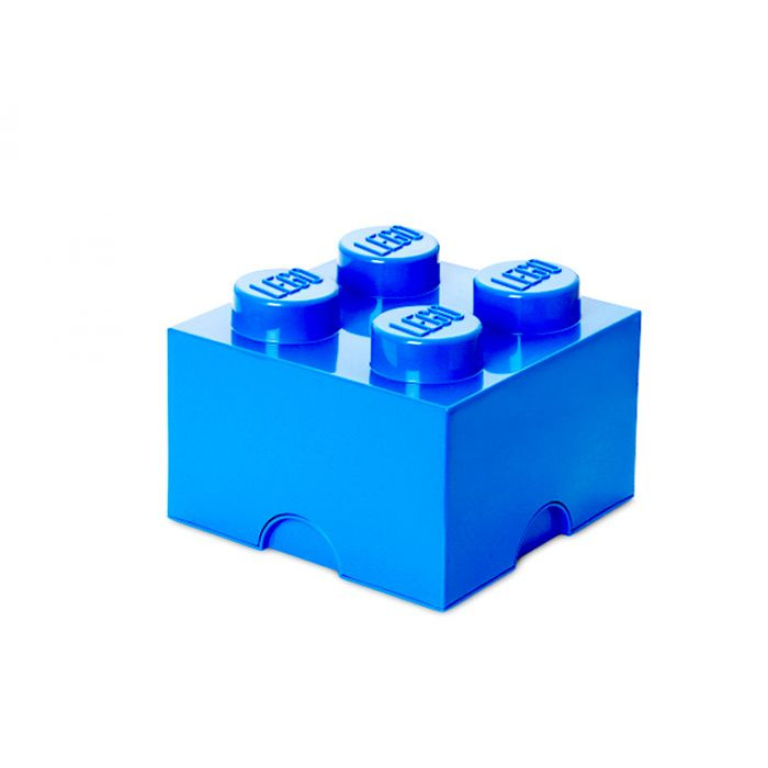 Cutie depozitare Lego 2x2 albastru inchis