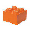 Cutie depozitare Lego 2x2 portocaliu