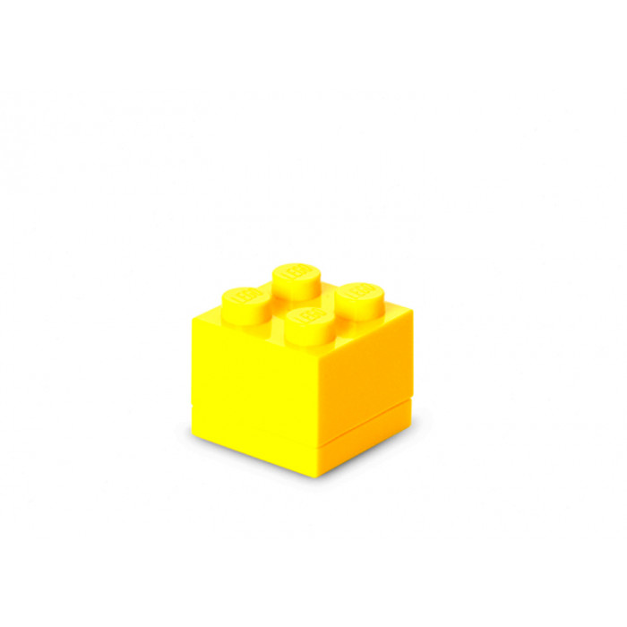 Mini cutie depozitare Lego 2x2 galben