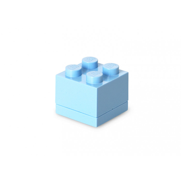 Mini cutie depozitare Lego 2x2 albastru deschis
