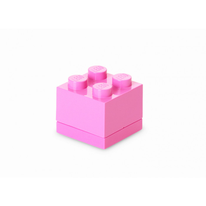 Mini cutie depozitare Lego 2x2 roz