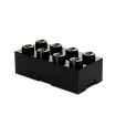 Cutie sandwich sau depozitare Lego 2x4 negru
