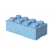 Cutie sandwich sau depozitare Lego 2x4 albastru deschis