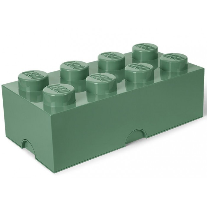 Cutie depozitare Lego 2x4 verde masliniu