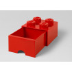 Cutie depozitare Lego 2x2 cu sertar rosu