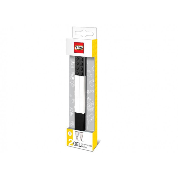 Set 2 pixuri Lego cu gel negru