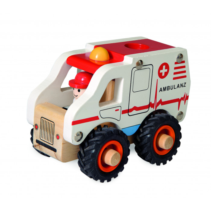 Ambulanta de lemn Egmont Toys