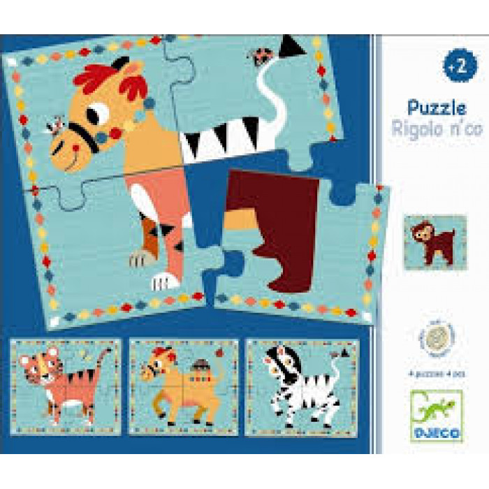 Puzzle cu Rigolon Co Djeco