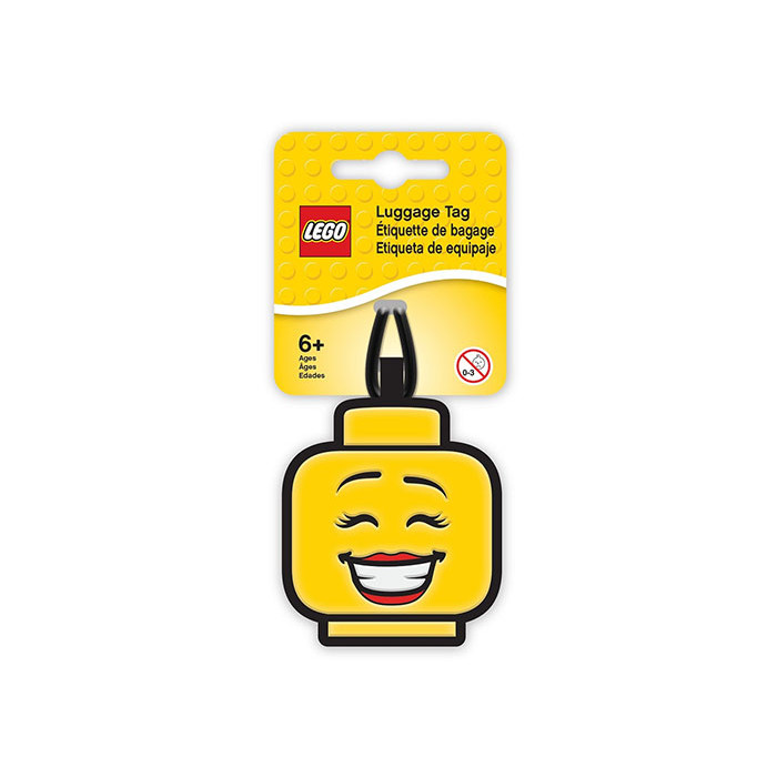 Eticheta bagaje cap minifigurina fata Lego