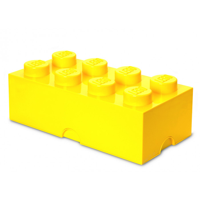 In most cases jam solo Cutie depozitare Lego 2x4 galben