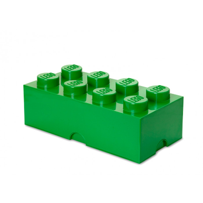 Cutie depozitare Lego 2x4 verde inchis