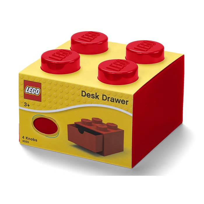 Sertar de birou Lego 2x2 rosu