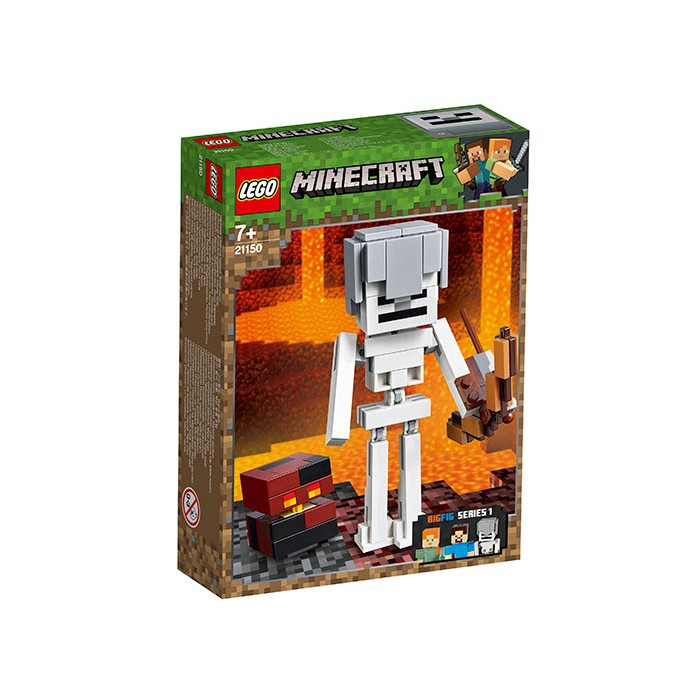Minecraft Schelet BigFig si cub de magma Lego Minecraft