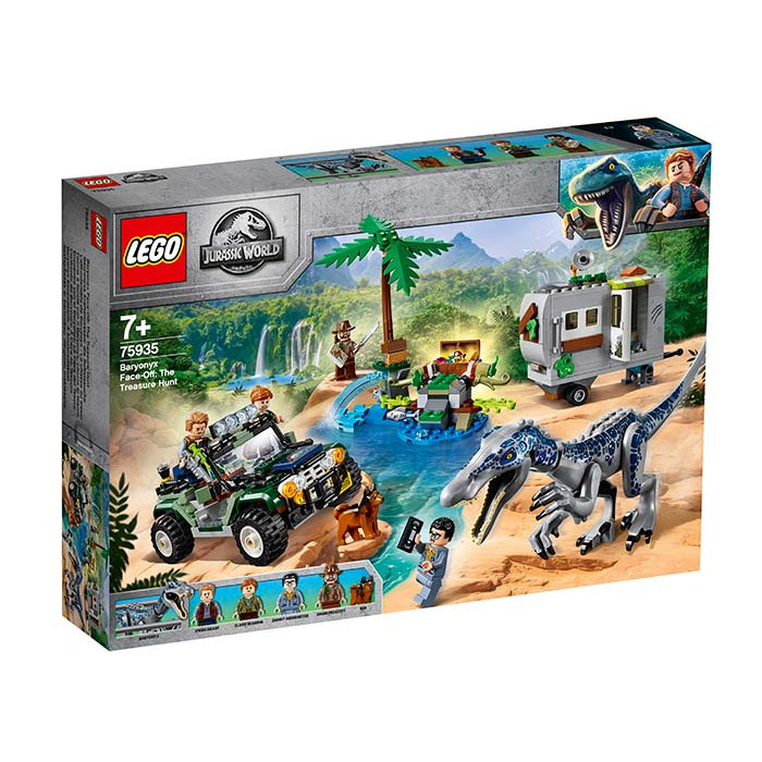 Infruntarea Baryonyx Vanatoarea de comori Lego Jurassic World