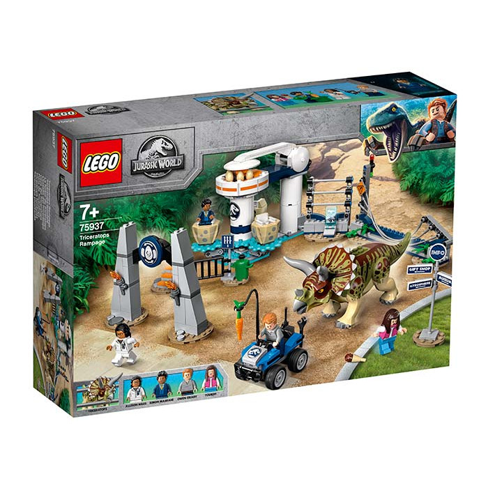 Triceratops dezlantuit Lego Jurassic World