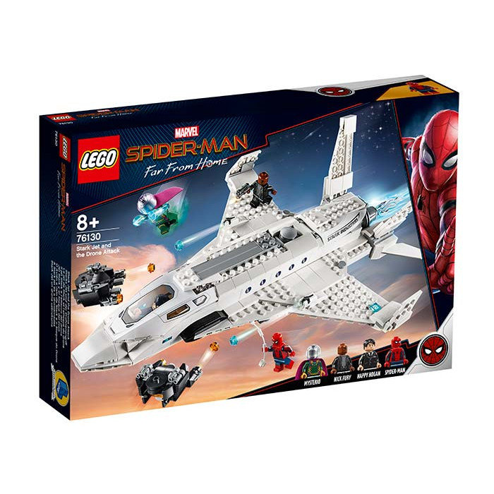 Avionul Stark si atacul dronelor Lego Marvel Super Heroes