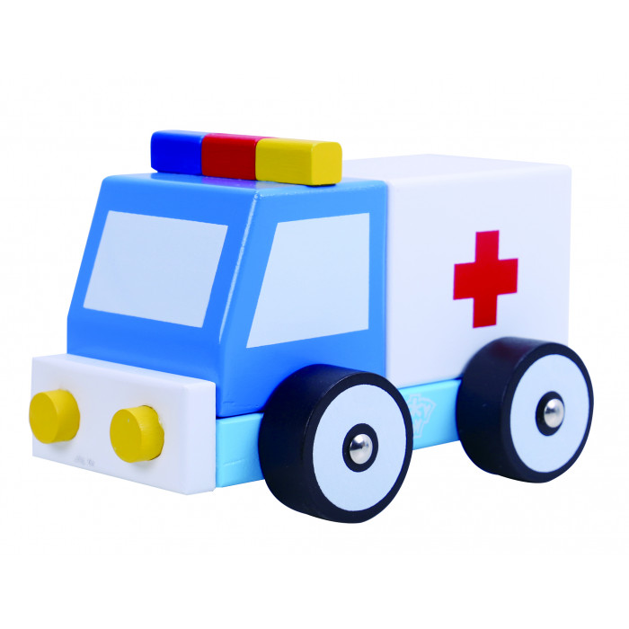 Ambulanta din lemn Tooky Toy