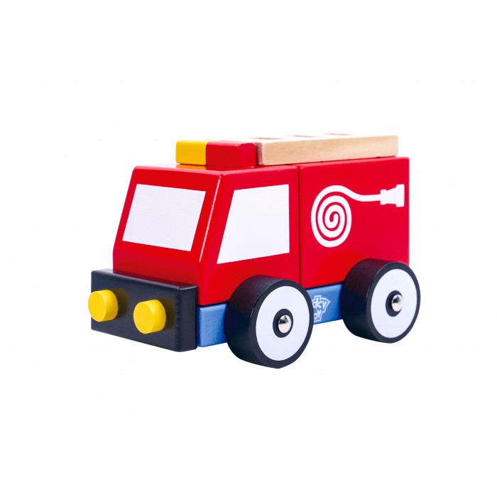 Masina de Pompieri din lemn Tooky Toy