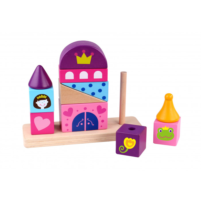 Castel de stivuit din lemn Tooky Toy