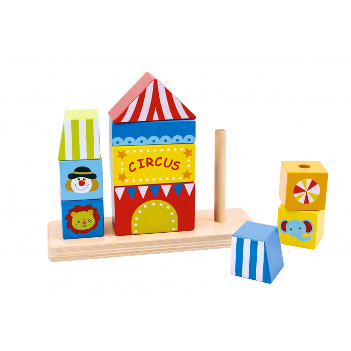 Circul de stivuit din lemn Tooky Toy