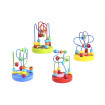 Mini labirint cu margele colorate galben Tooky Toy