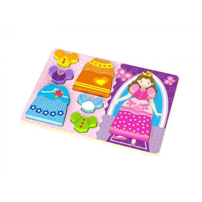 Puzzle lemn imbraca printesa Tooky Toy