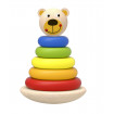 Piramida de stivuit ursulet din lemn Tooky Toy